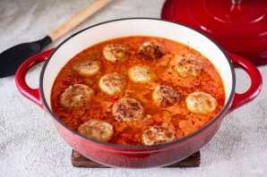 Мясные тефтели с рисом - фото шаг 15