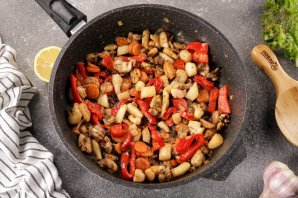 Жареный рис с морепродуктами - фото шаг 12