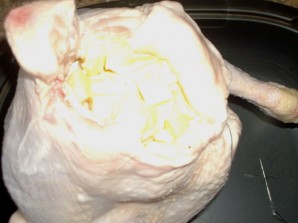 Курица, фаршированная картофелем - фото шаг 5