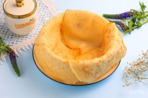 Блинный торт с заварным кремом - фото шаг 13