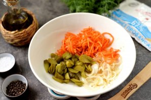 Салат из куриной печени с морковью по-корейски - фото шаг 4