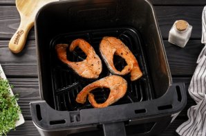 Красная рыба в аэрогриле - фото шаг 7