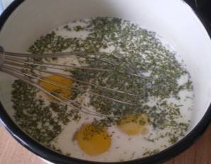 Омлет с цветной капустой в духовке - фото шаг 3