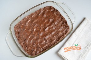 Постный десерт "Брауни с чечевицей" - фото шаг 7