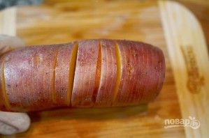 Чипсы из картофеля в мундире с дипом - фото шаг 1