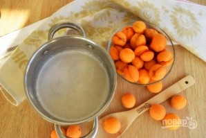 Варенье из абрикосов без косточек "Пятиминутка" - фото шаг 2