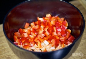 Грибной салат с креветками и рисом - фото шаг 4