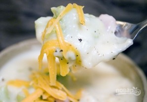 Картофельный суп с брокколи и ветчиной - фото шаг 8