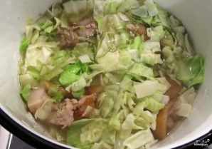 Томатный суп с капустой и мясом - фото шаг 4