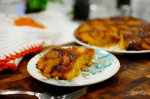Перевернутый пирог с яблоками и тыквой - фото шаг 10