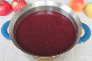 Сок виноградно-яблочный на зиму - фото шаг 6