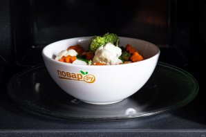 Овощи в микроволновке - фото шаг 8