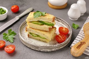 Сэндвич с французским омлетом - фото шаг 8