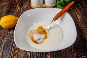 Филе индейки маринованное в йогурте с мятой - фото шаг 2
