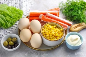 Крабовый салат "Белая лошадь" - фото шаг 1