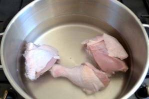 Суп на курином бульоне - фото шаг 1