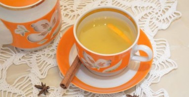 Зеленый чай с апельсином - фото шаг 5