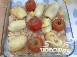 Фаршированные помидоры и картофель - фото шаг 11