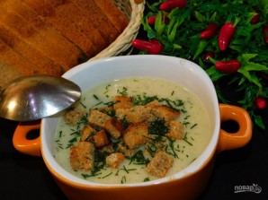 Сливочный суп-пюре с шампиньонами и кабачками - фото шаг 6