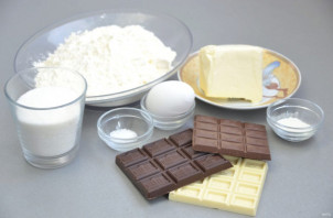 Печенье "Три шоколада" - фото шаг 1