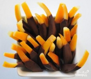 Апельсиновые цукаты в шоколаде - фото шаг 5