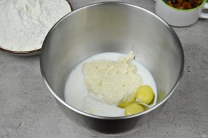 Рождественский дрожжевой штоллен - фото шаг 6