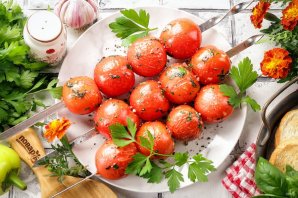 Шашлык из помидоров - фото шаг 8