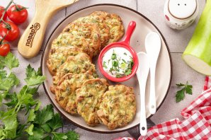 Оладьи из кабачков в аэрогриле - фото шаг 12