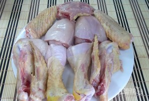 Курица жареная с грибами шампиньонами - фото шаг 1