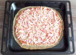 Пицца из цельнозерновой муки без дрожжей - фото шаг 9