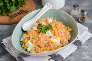 Рис с кукурузой и сыром - фото шаг 8