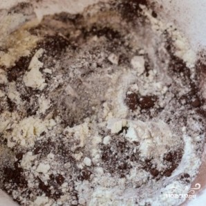 Двойное шоколадное печенье - фото шаг 1