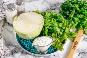 Салат с капустой и рукколой - фото шаг 1