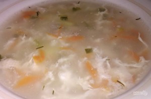 Суп с овсянкой и яйцом - фото шаг 7