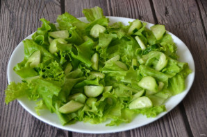 Овощной салат с тунцом - фото шаг 2