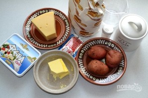 Лепешки с картофелем и сыром - фото шаг 1