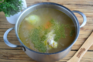 Куриный суп без картошки - фото шаг 6