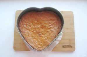 Торт "Сердце" из медовых коржей - фото шаг 13