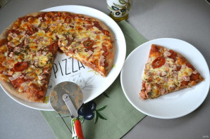Пицца с томатным соусом без сахара и крахмала  - фото шаг 16