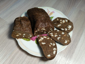 Шоколадная колбаска из поленты "Bravolli" - фото шаг 7