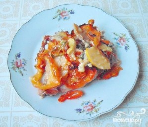 Курица, запеченная с сыром и овощами - фото шаг 5