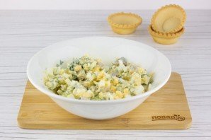 Закуска "Тарталетки с сельдью" на Новый год 2026 - фото шаг 3