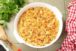 Быстрый пирог с капустой - фото шаг 11