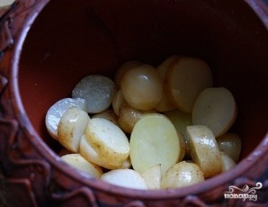 Картофель в сливках в духовке - фото шаг 3