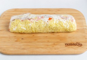 Салат-рулет "Мимоза" на Новый год 2026 - фото шаг 7