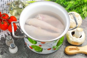 Куриный суп с шампиньонами - фото шаг 3