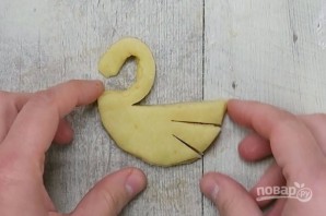 Песочное печенье "Лебеди" - фото шаг 6