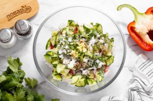 Салат из ледяного гриба - фото шаг 7