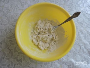Лепешки с сыром на кефире на сковороде - фото шаг 4