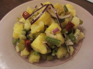 Салат с картошкой и солеными огурцами - фото шаг 6
